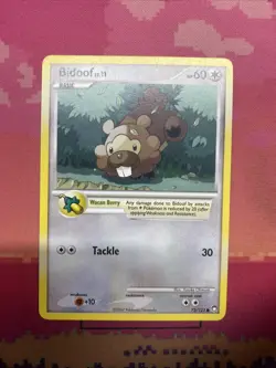 Pokemon Card Bidoof Mysterious Treasures Common 73/123 Near Mint - Image 1
