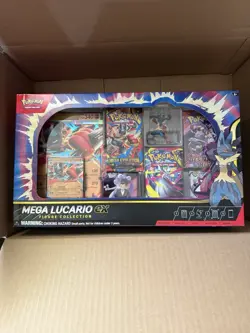 LOT OF 2!! Pokemon TCG Mega Lucario EX Premium Figure Collection Sealed IN HAND! - Image 3