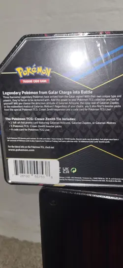 Pokemon TCG - SEALED Galarian Articuno Tin - Crown Zenith - Image 4