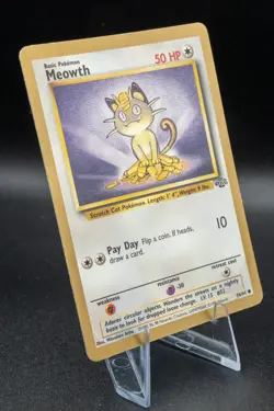 Meowth Gold Border Jungle 1999 Pokemon Card Fruit Roll-Ups Promo 56/64 MP+ LP- - Image 4