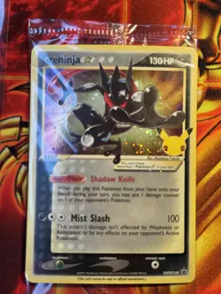 SWIRL Greninja Gold Star SWSH144 Promo NM Unopened Celebrations 2021 SEALED - Image 1