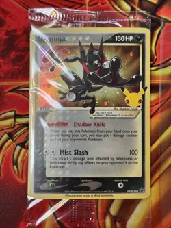 SEALED Greninja Gold Star SWSH144 Black Star Promo PL Unopened Celebrations 2021 - Image 1