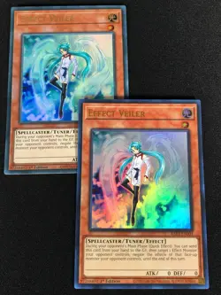 Yugioh Effect Veiler RA01-EN003 1st Ultra x2 (NM) - Image 1
