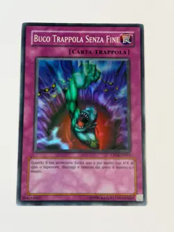 Yugioh ITALIAN Bottomless Trap Hole CP04-IT003 EN003 Super Rare Promo MP - Image 1