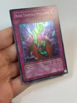 Yugioh ITALIAN Bottomless Trap Hole CP04-IT003 EN003 Super Rare Promo MP - Image 3