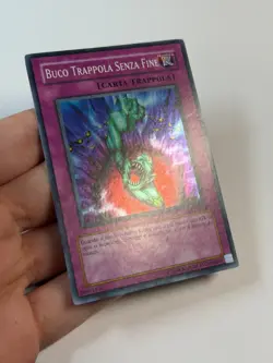 Yugioh ITALIAN Bottomless Trap Hole CP04-IT003 EN003 Super Rare Promo MP - Image 4