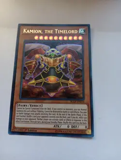YUGIOH KAMION, THE TIMELORD BLLR-EN034 1ST EDITION ULTRA LIGHT PLAYED - Image 1