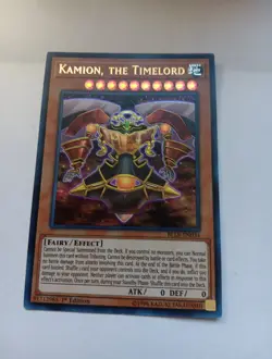 YUGIOH KAMION, THE TIMELORD BLLR-EN034 1ST EDITION ULTRA LIGHT PLAYED - Image 2