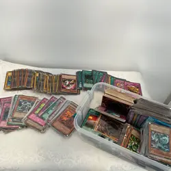 Large Lot Of Yu-Gi-Oh Trading Card Game Cards In Protective Storage Container - Image 1