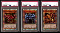 PSA 10 SET Slifer Obelisk Winged Dragon of RA Prismatic God Box 2020 CONSECUTIVE - Image 1