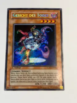 Yugioh GERMAN Necrofact GLAS-DE090 EN090 Secret Rare 1st Edition HP/Damaged - Image 1