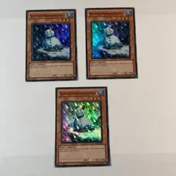 3x GERMAN Snowman Eater TU05-DE003 EN003 Super Rare Promo Yugioh - Image 1