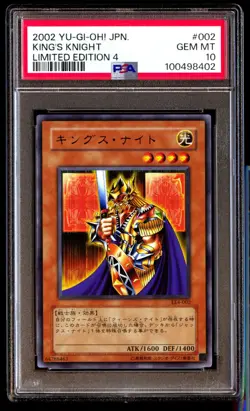 PSA 10 SET Queen's King's Jack's Knight Limited Edition 4 Japanese CONSECUTIVE - Image 4