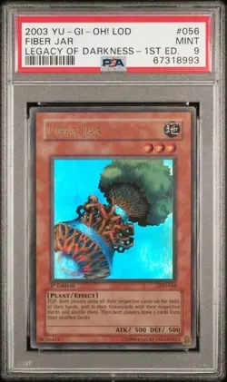 2003 Yugioh Fiber Jar PSA 9 LOD-056 1st Edition Ultra Rare MINT - Image 1