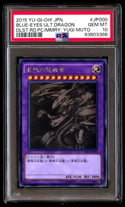 PSA 10 Gem Mint Blue-Eyes Ultimate Dragon 15AX-JP000 Yugi Muto 2015 Japanese - Image 1