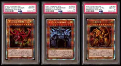 PSA 10 SET Slifer Obelisk Winged Dragon of RA Prismatic God Box 2020 CONSECUTIVE - Image 1