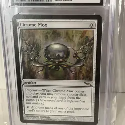 2003 MTG Magic the Gathering Card Mirrodin #152 Chrome Mox CGC 9.0 TCG - Image 2