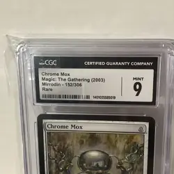 2003 MTG Magic the Gathering Card Mirrodin #152 Chrome Mox CGC 9.0 TCG - Image 3