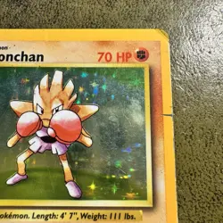 Pokemon TCG Hitmonchan Holo Card Base Set 7/102 HP Condition - Image 4