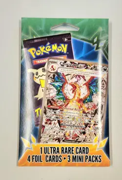 Pokemon 3 Mini Packs 1Ultra Rare 4 Foil Cards Charizard EX Lot Of 2 - Image 2