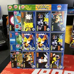 POKEMON Movie 1999 Full Uncut Sheets Master Trainer Burger King Lot Of 3 Cards - Image 1