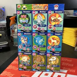 POKEMON Movie 1999 Full Uncut Sheets Master Trainer Burger King Lot Of 3 Cards - Image 4