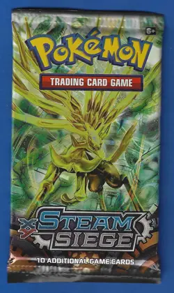 Pokemon "Steam Siege" 10-Card Sealed Booster Pack (Xerneas) X1 - Image 1