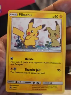 Pokemon Pikachu 2019 SM162 HP Holo Card Sun & Moon Black Star Promo TCG MINT - Image 1
