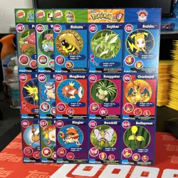 POKEMON Movie 1999 Full Uncut Sheets Master Trainer Burger King Lot Of 3 Cards - Image 1