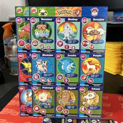 POKEMON Movie 1999 Full Uncut Sheets Master Trainer Burger King Lot Of 3 Cards - Image 2