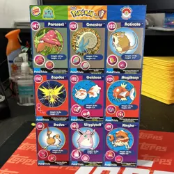 POKEMON Movie 1999 Full Uncut Sheets Master Trainer Burger King Lot Of 3 Cards - Image 3