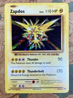 Pokemon Card TCG - Zapdos 42/108 Holo Rare XY Evolutions Near Mint - Image 2