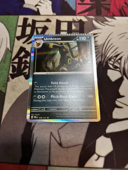 Pokemon TCG Prismatic Evolutions Umbreon 059/131 Holo Crimp Misprint Error Card - Image 1