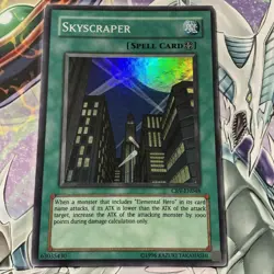 Yugioh Card Skyscraper CRV-EN048 SUPER RARE MP - Image 1