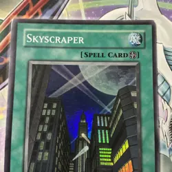 Yugioh Card Skyscraper CRV-EN048 SUPER RARE MP - Image 2
