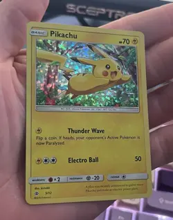 Pokemon Pikachu TCG Holo Promo Card 5/12 McDonald's 2017 NM Condition - Image 2