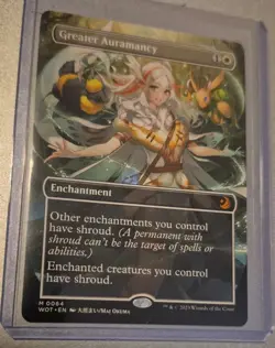 NM M - Greater Auramancy (Anime Borderless): WOE Enchanted Tales - Image 1