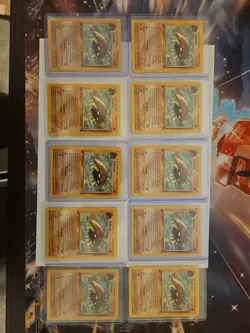 10 of 1st Edition Kabuto Fossil Set 50/62 Pokemon Card - Image 1