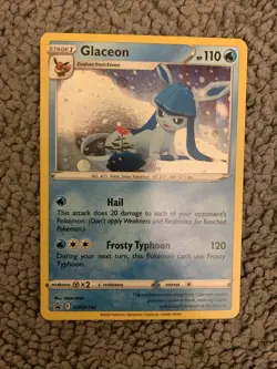 Glaceon SWSH192 Black Star Holo Promo Pokemon Card Brilliant Stars - Image 1