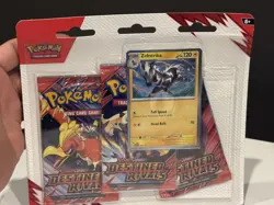 Destined Rivals 3 Pack Blister [Zebstrika] 3 BOOSTERS + ZEBRSTIKA 201 CARD - NEW - Image 5