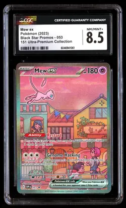CGC 8.5 Mew ex 053 151 Ultra Premium Collection UPC Promo 2023 Graded Card - Image 1