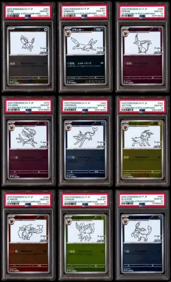 PSA 10 Yu Nagaba Eevee Eeveelutions Full Set Japanese Promos 062-070/SV-P - Image 1