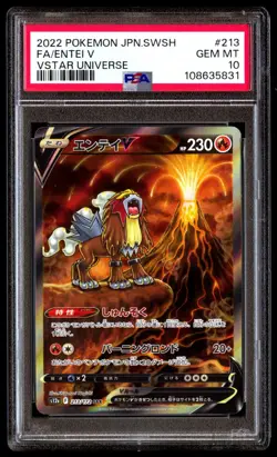 PSA 10 SET Entei V Suicune V Raikou V 213 215 218 VSTAR Universe CONSECUTIVE - Image 2