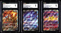 CGC 9 SET Entei V Suicune V Raikou Crown Zenith Galarian Gallery CONSECUTIVE - Image 1