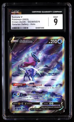 CGC 9 SET Entei V Suicune V Raikou Crown Zenith Galarian Gallery CONSECUTIVE - Image 4
