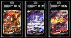 TAG 10 SET Entei V Suicune V Raikou V 213 215 218 VSTAR Universe Graded - Image 1