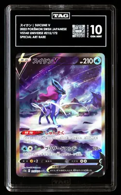 TAG 10 SET Entei V Suicune V Raikou V 213 215 218 VSTAR Universe Graded - Image 4