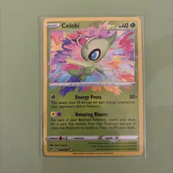 Pokemon TCG Celebi Vivid Voltage Holo Card 009/185 Amazing Rare - Image 1