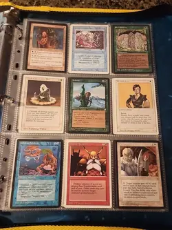 Vintage Magic The Gathering Collection Card Lot MTG 1993-1998 Pre-Rarity Symbol - Image 4