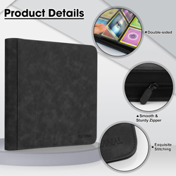 Trading Card Binder, 12 Pocket Card Album Folder Hold up to 720 Cards, Premium a - Image 3